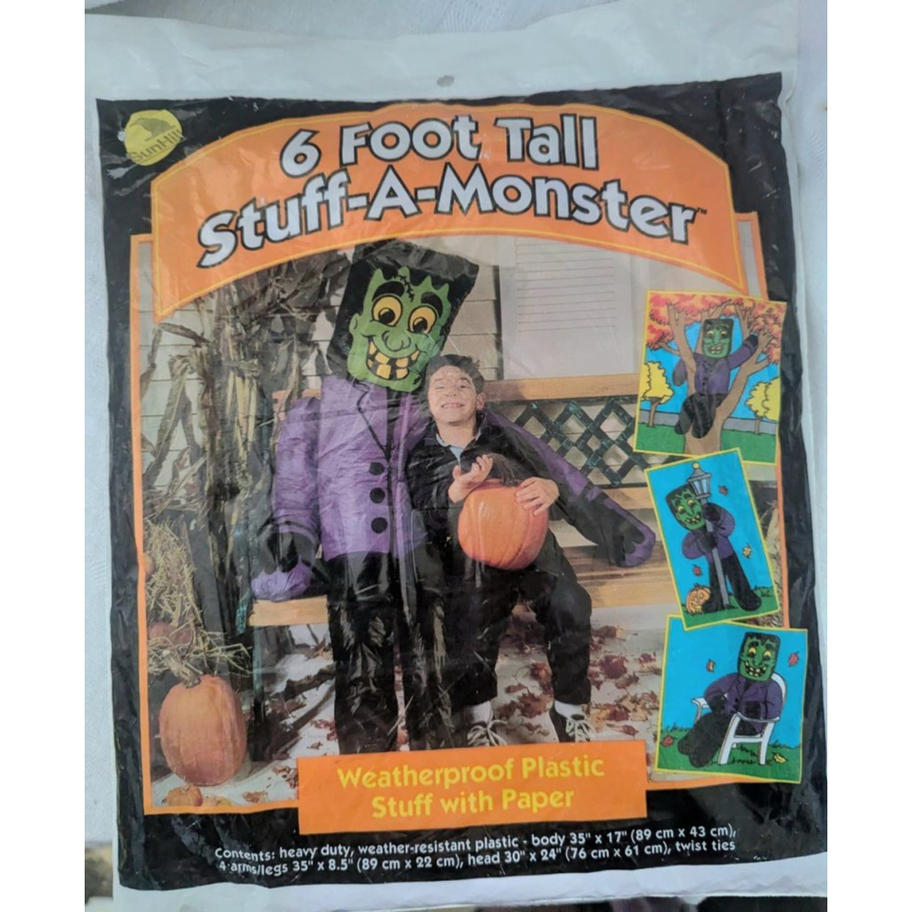 Vintage 1990 Sun Hill Halloween Stuff-A-Creature Decoration Monster